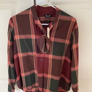 Madewell Tie blouse, New Fall colors!